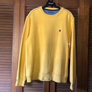 Izod crewneck sweatshirt Small S Yellow